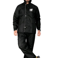 Men Solid Reversible Double Layered High Quality Waterproof Raincoat