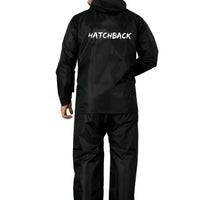 Men Solid Reversible Double Layered High Quality Waterproof Raincoat